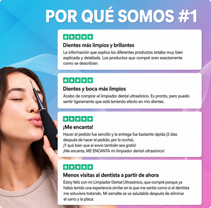 Limpiador ultrasónico de dientes