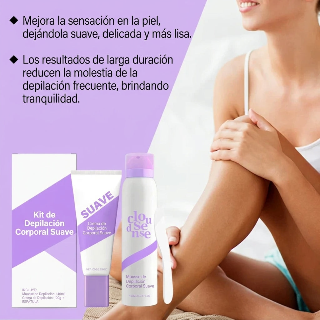 Juego de Crema Depilatoria Suave