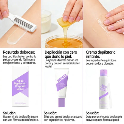 Juego de Crema Depilatoria Suave