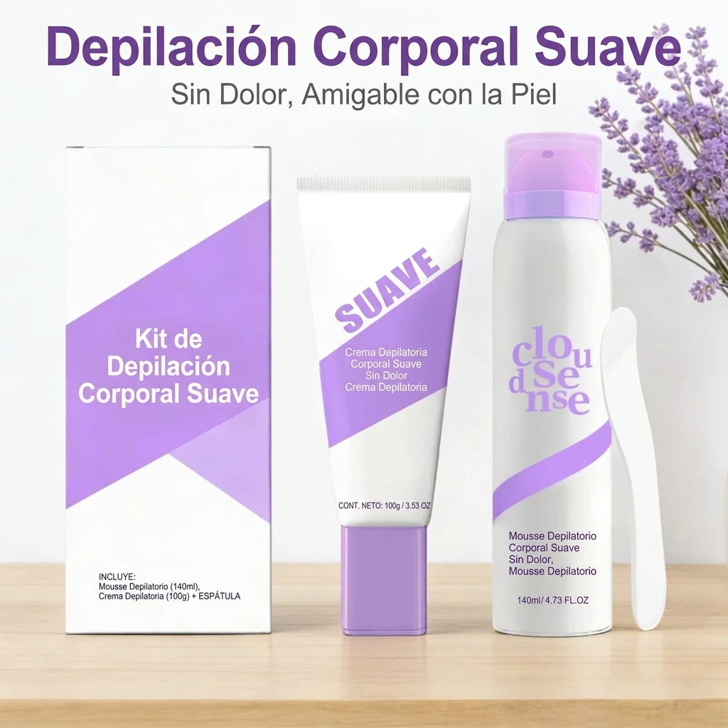 Juego de Crema Depilatoria Suave
