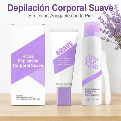 Juego de Crema Depilatoria Suave