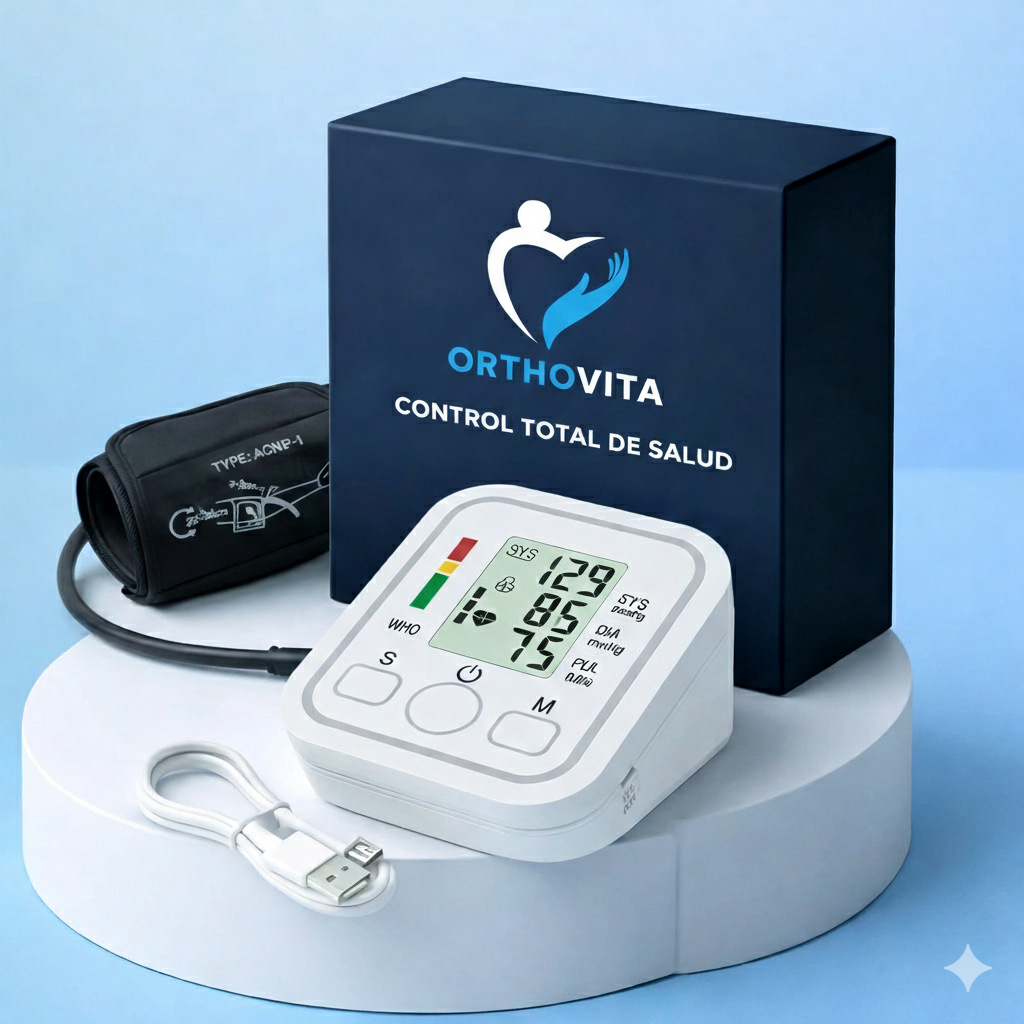 Control Total de Salud™ Monitor de Presión Arterial + Termómetro Frontal + Oxímetro de Pulso-